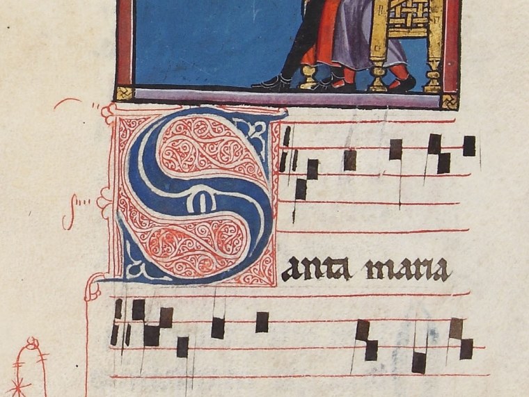 Enluminure et notation carrée médiévale.